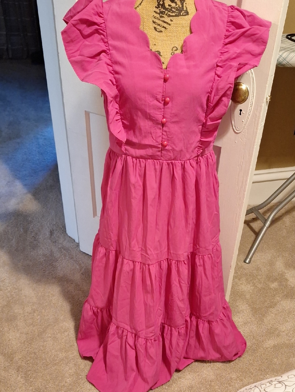 Pink Tiered Ruffle Dress - Stylish Summer Party Dress